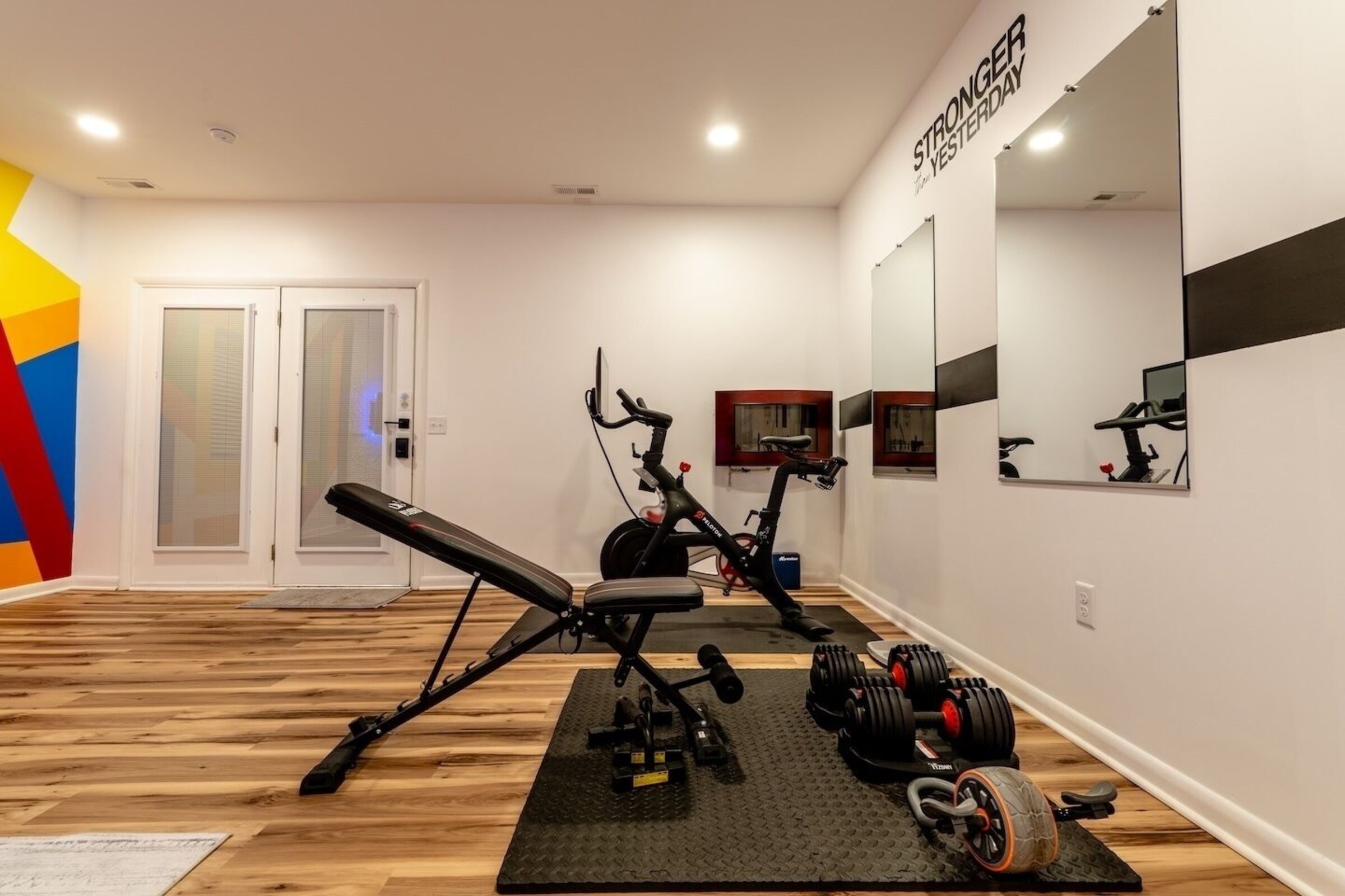 Home gym at Cedar Escape